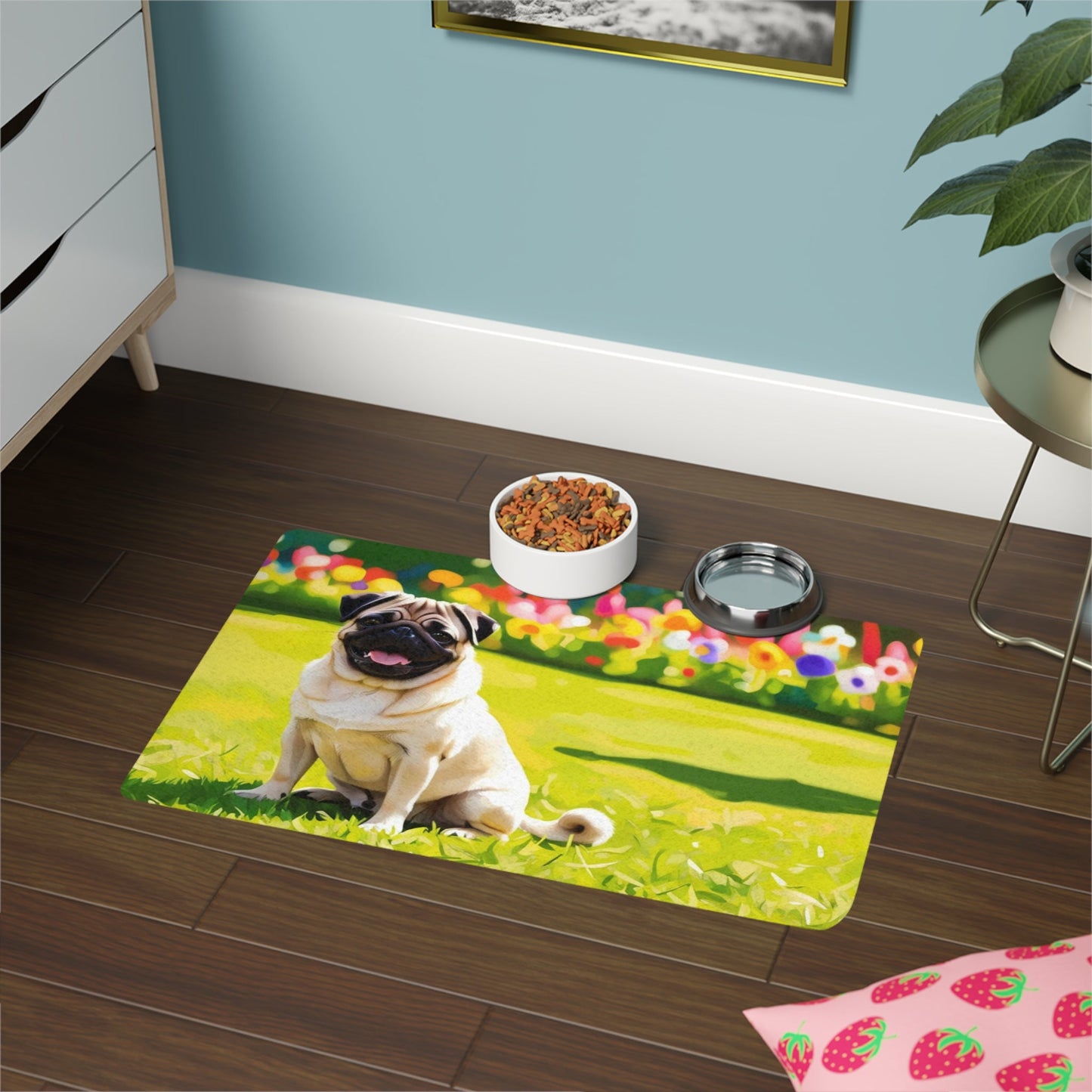 Tapis antidérapant pour animaux de compagnie – Tapis d'alimentation étanche pour chiens
