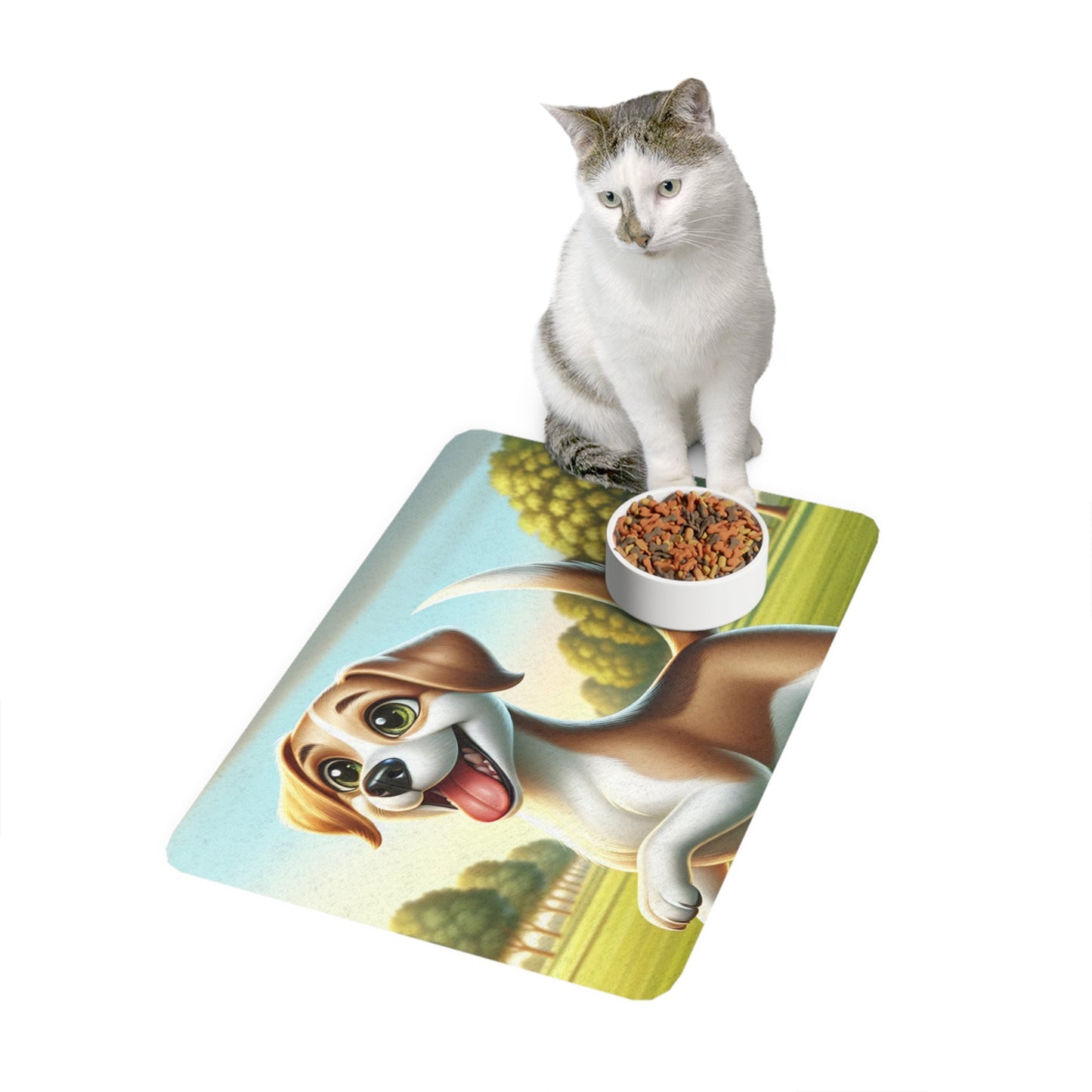 Tapis antidérapant pour animaux de compagnie – Tapis d'alimentation étanche pour chiens