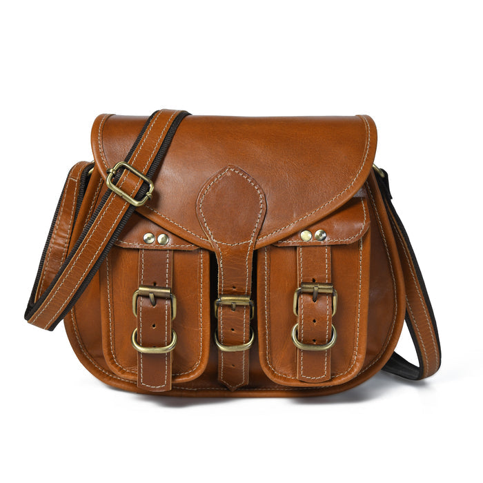 Sling en cuir à 2 poches pour femme
