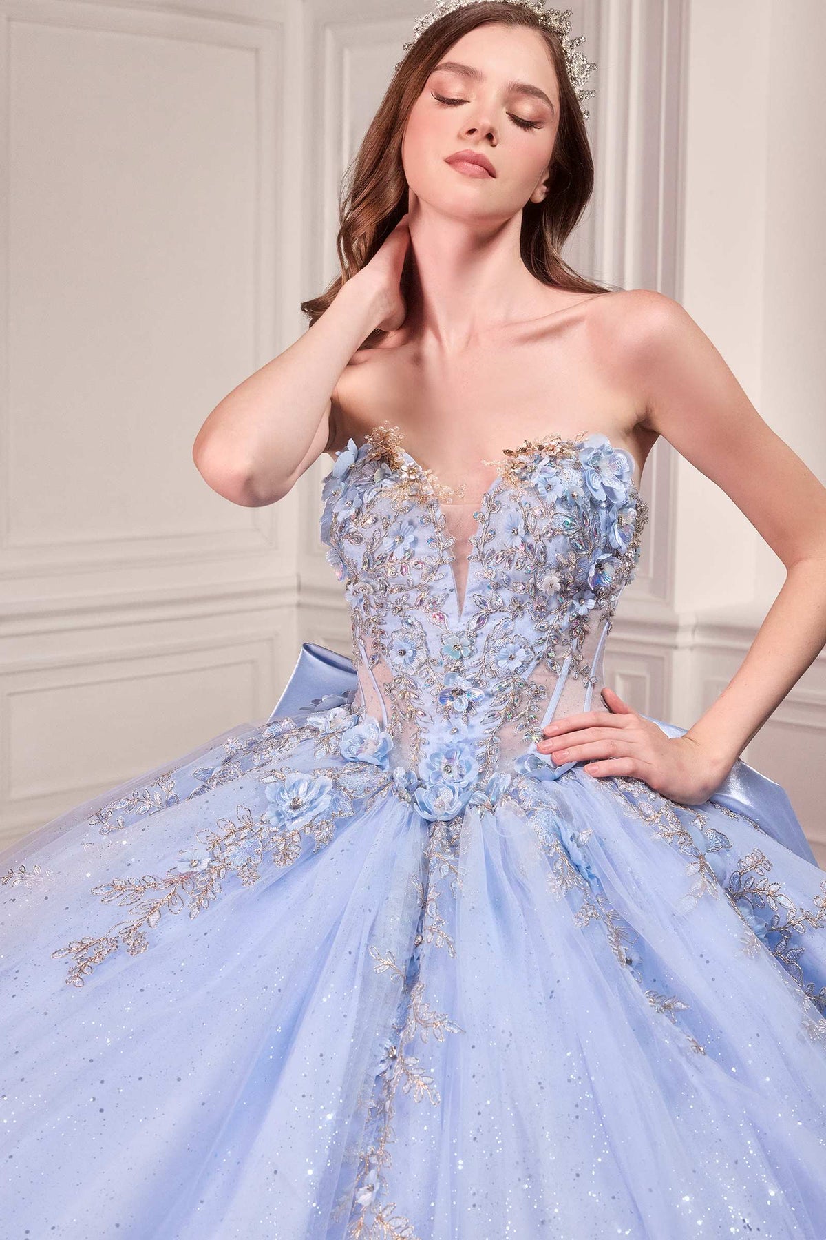 Ladivine 15726 Strapless Sweetheart Quinceanera Ball Gown