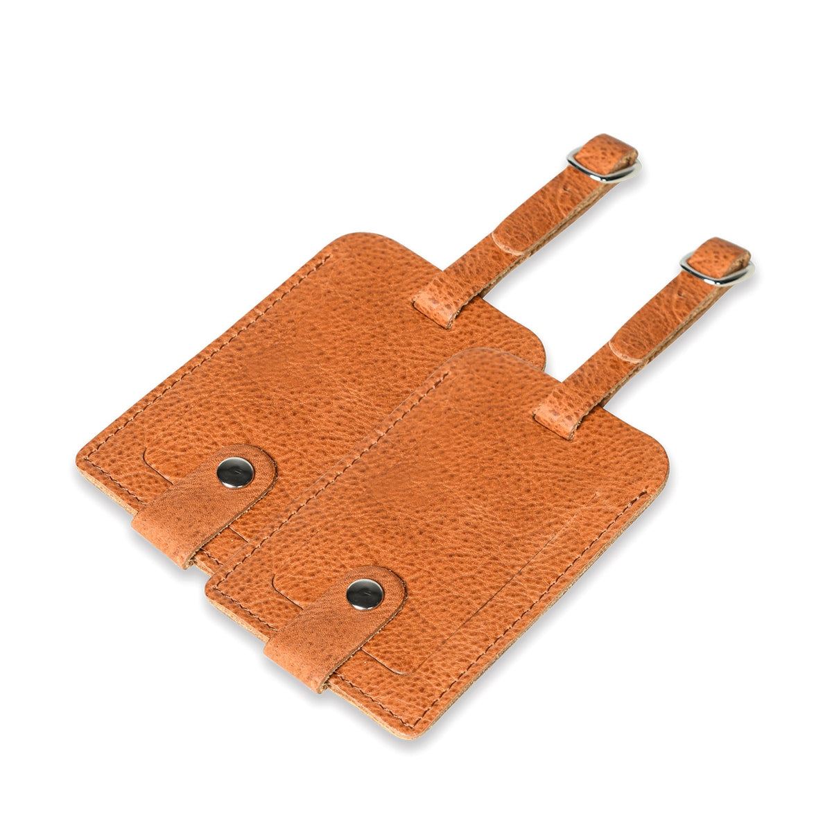 Kofferanhänger-Set aus hellbraunem Leder