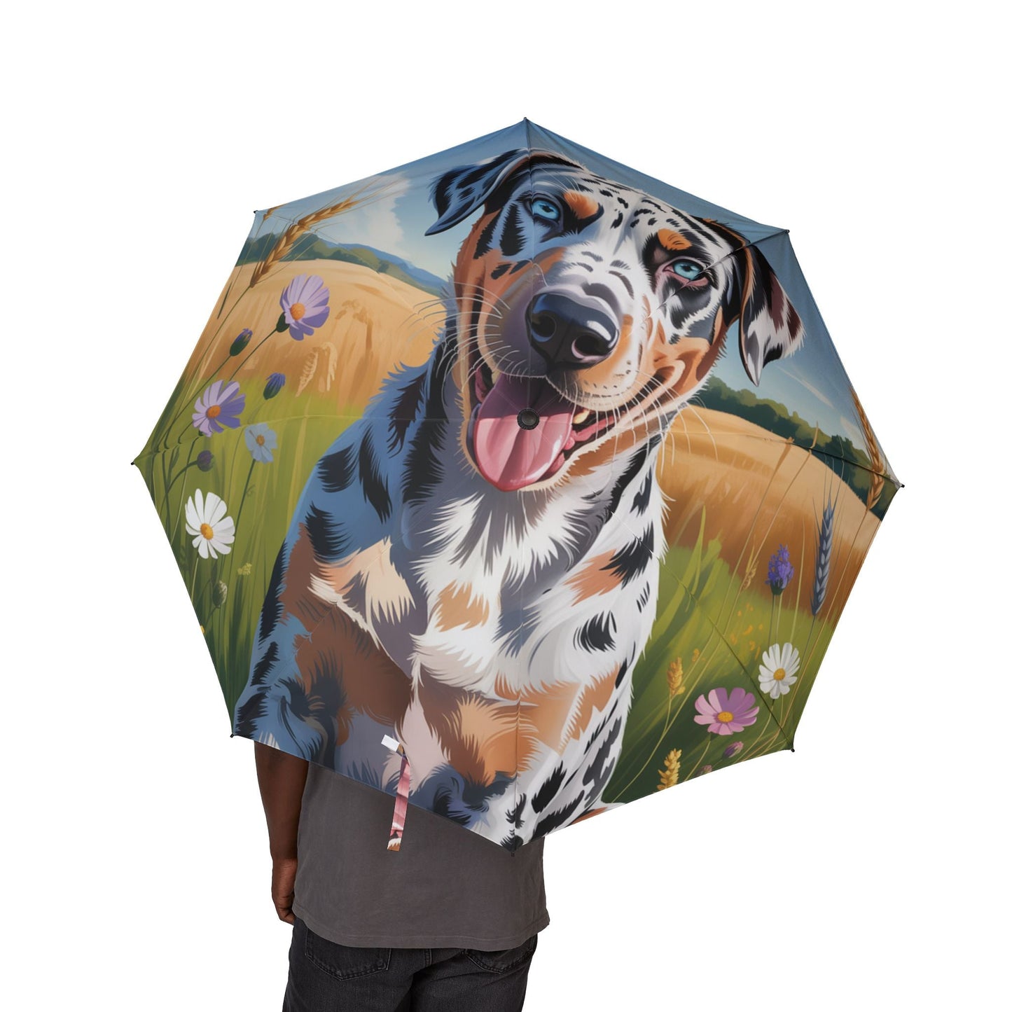 48" Semi-Automatic Umbrella – Windproof Large Travel Rain Umbrella