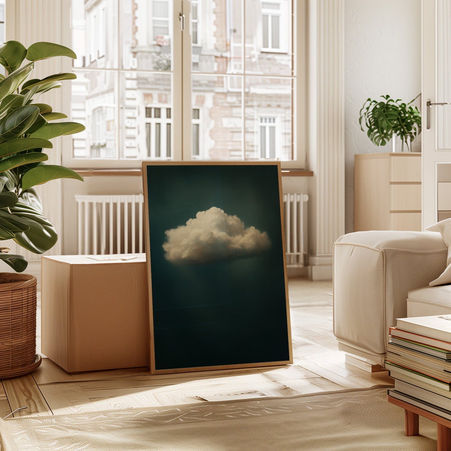 Nuage solitaire en air immobile