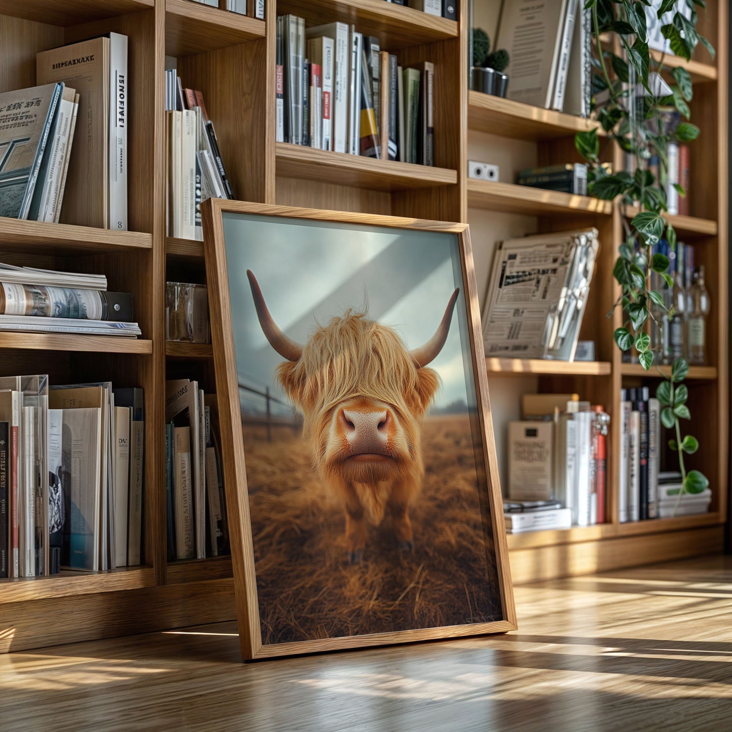 Golden Fluff and Attitude Highland Cattle