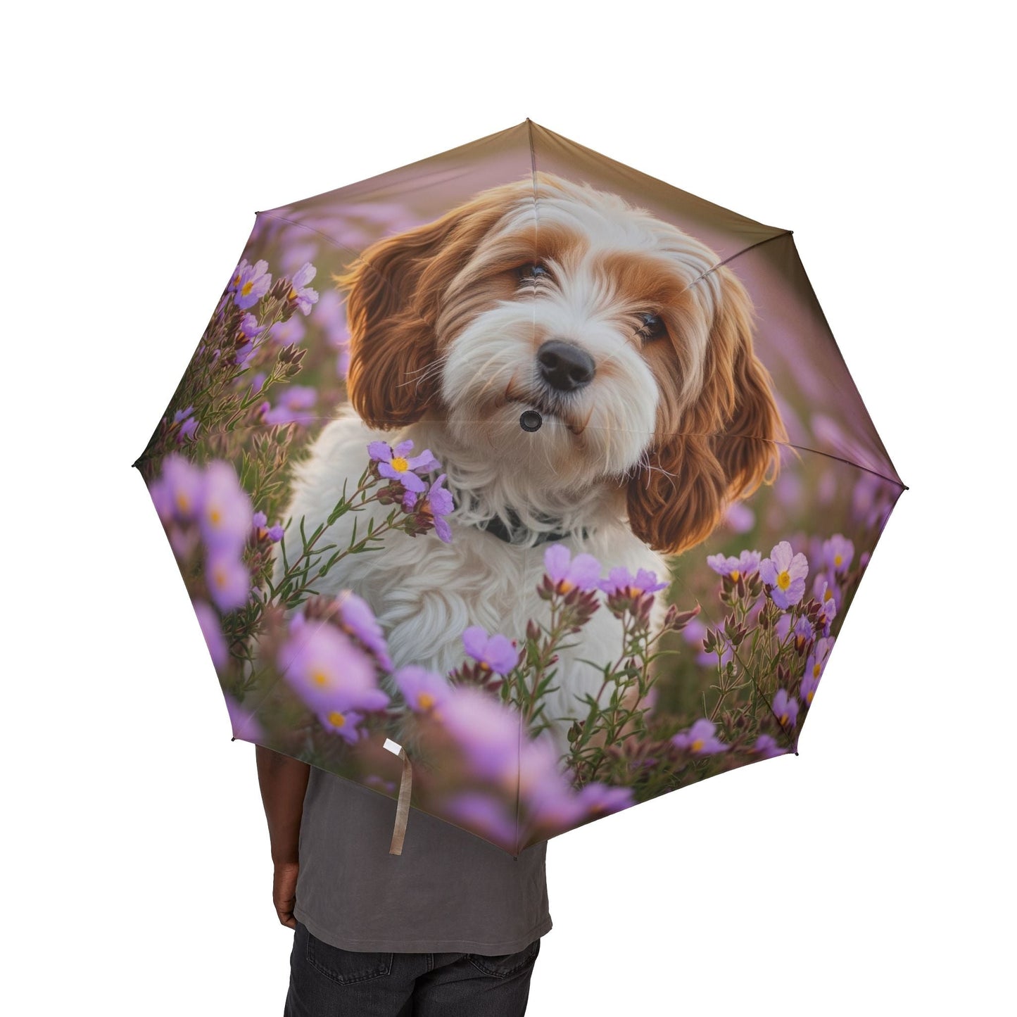 Parapluie semi-automatique 48" – Grand parapluie de voyage coupe-vent