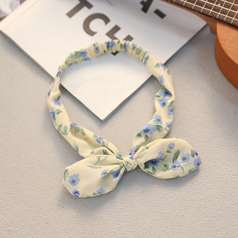 Big bow tie bunny ears headband