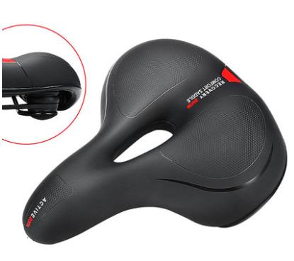 Unisex Soft Rubber Bike Saddle Dual Shock Absorbing Mountain Bicycle Cushion Pad Breathable Comfortable Bike Seat Cushion Bicycle Seat For Men Women With Dual Shock Absorbing Ball Memory Foam Waterproof Wide Bicycle Saddle Fit