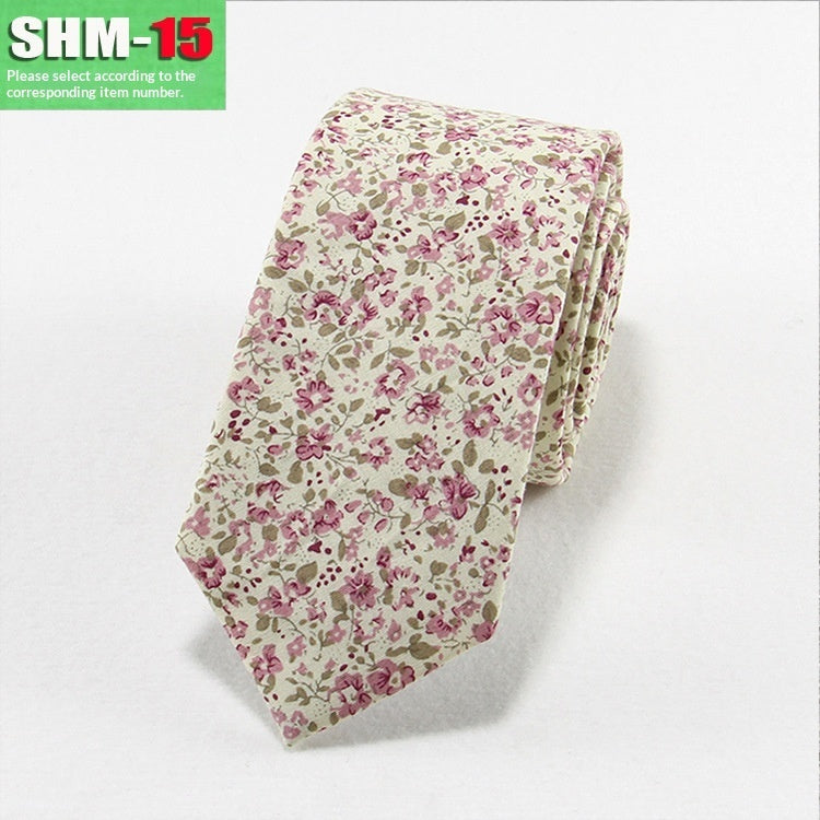 Narrow Casual Patterned Tie For Men