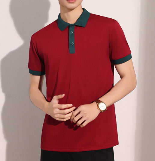 Business Summer Ice Silk Short-Sleeve T-Shirt