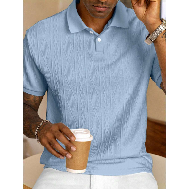 Men's Jacquard Trendy Casual Shirt