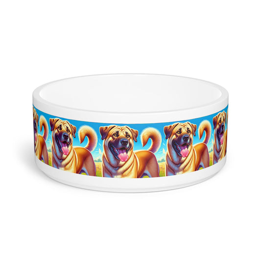 Ceramic Pet Bowl – 16 oz Dog Feeding Bowl