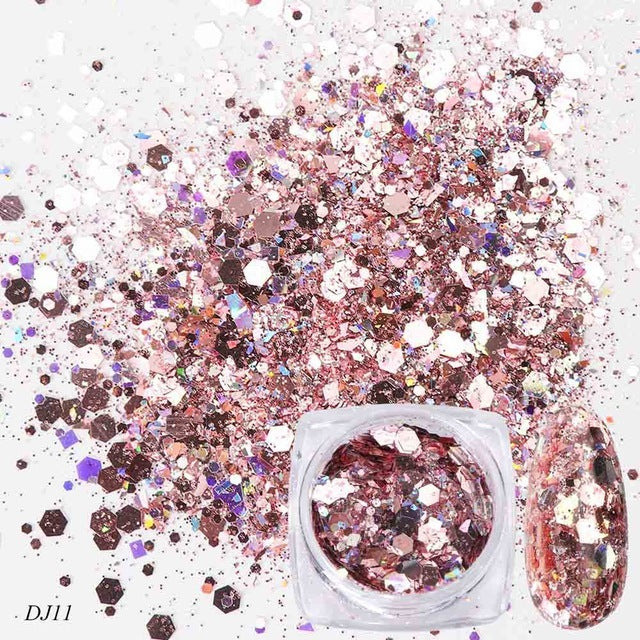 Glitter Light Change Onion Pink Symphony Sequin