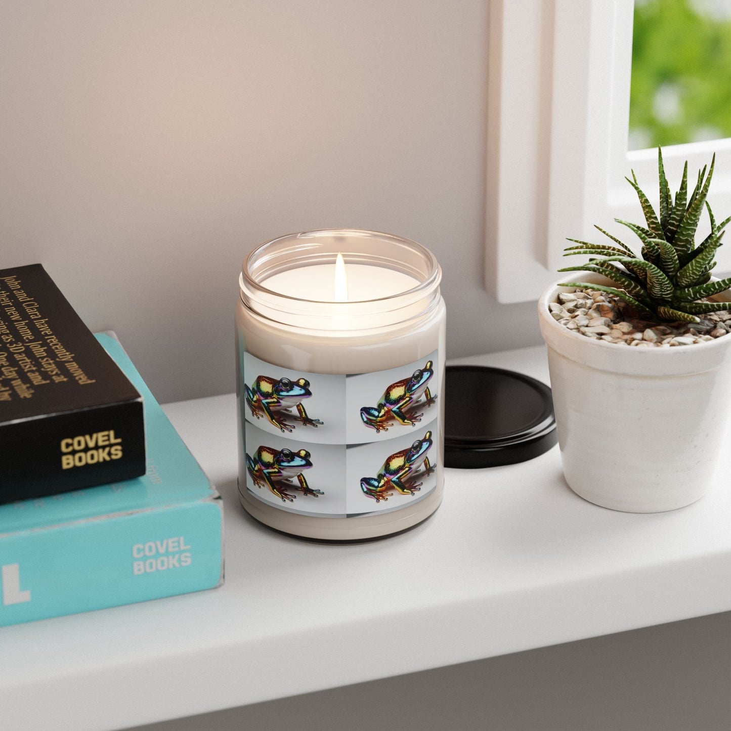 Bougie parfumée en cire de soja avec pot en verre