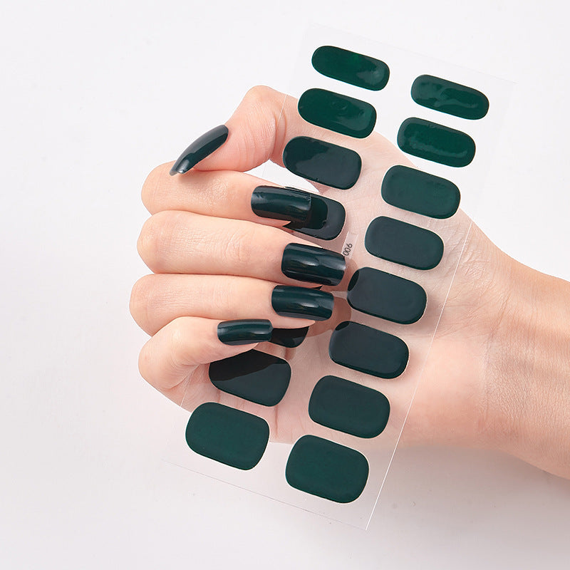 Waterproof Long Lasting Nail Stickers Letter Color