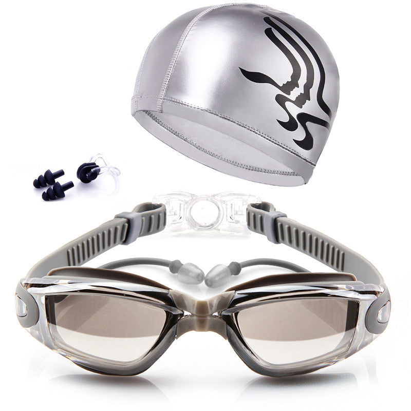 Swimming Goggles Set HD Waterproof Anti Fog Swimming Goggles