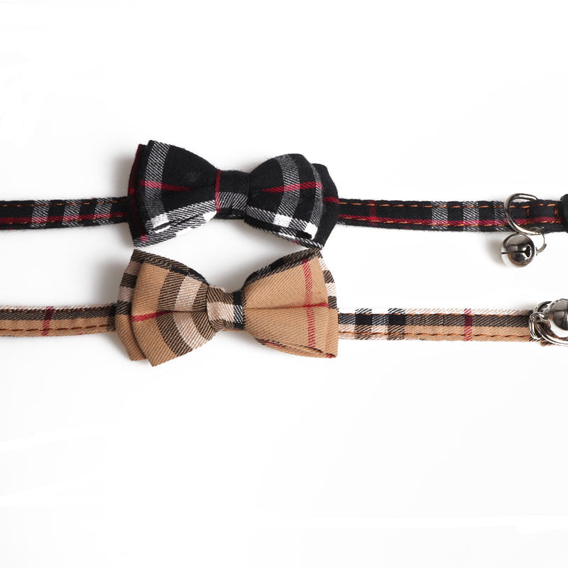 Fashion Simple Canvas Plaid Pet Collar