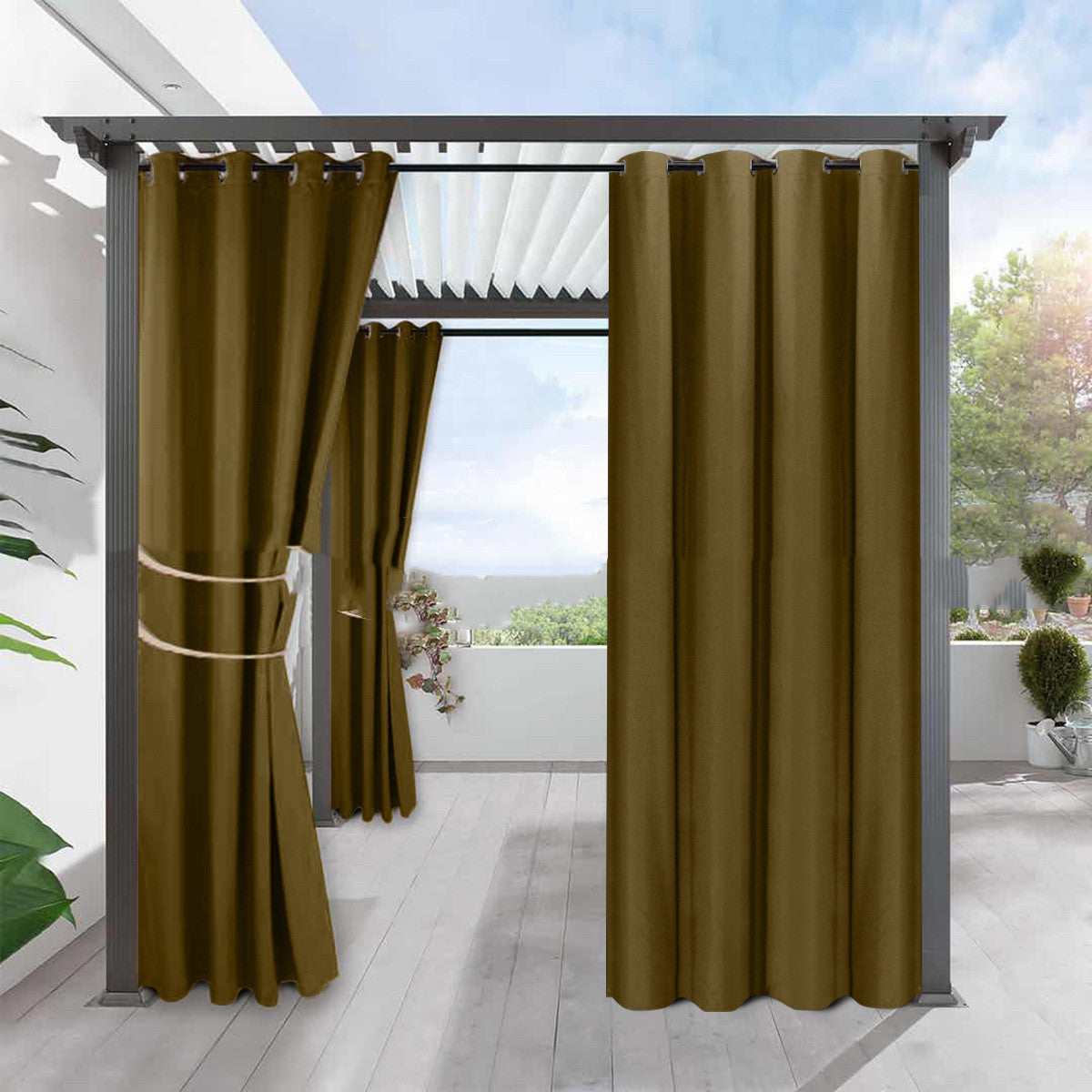 Blackout Linen Heat Insulation Curtain