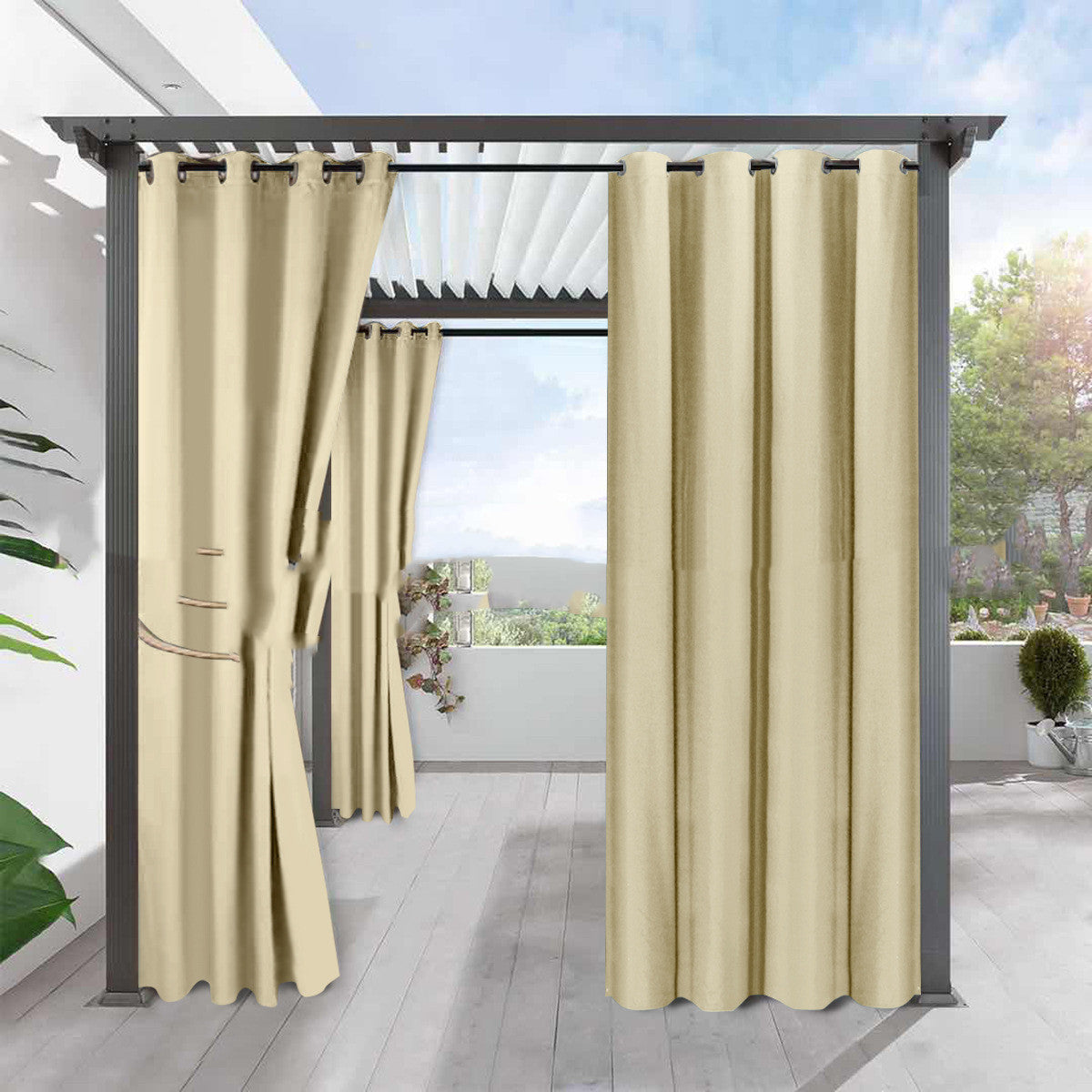 Blackout Linen Heat Insulation Curtain
