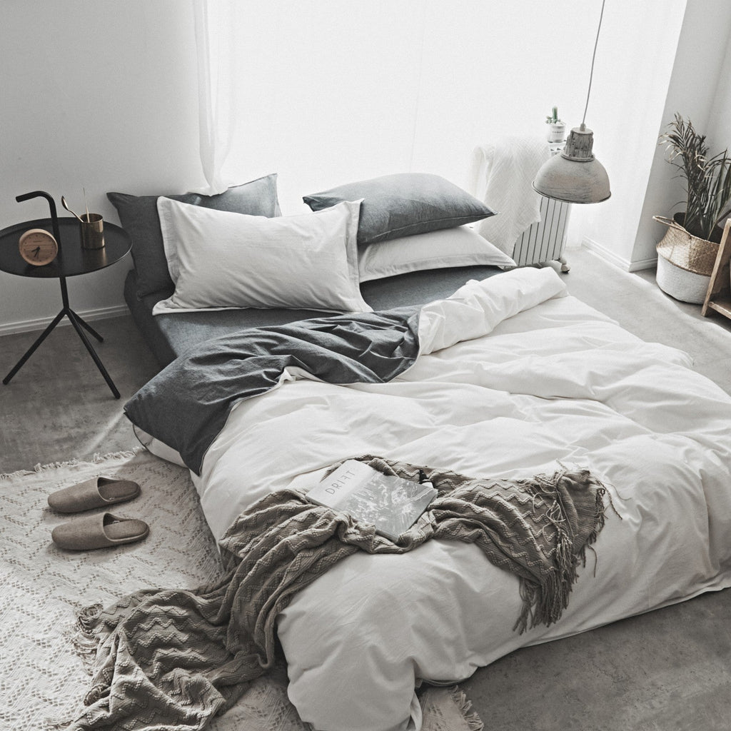 Washed Cotton Two-Piece Nordic Bedding Set