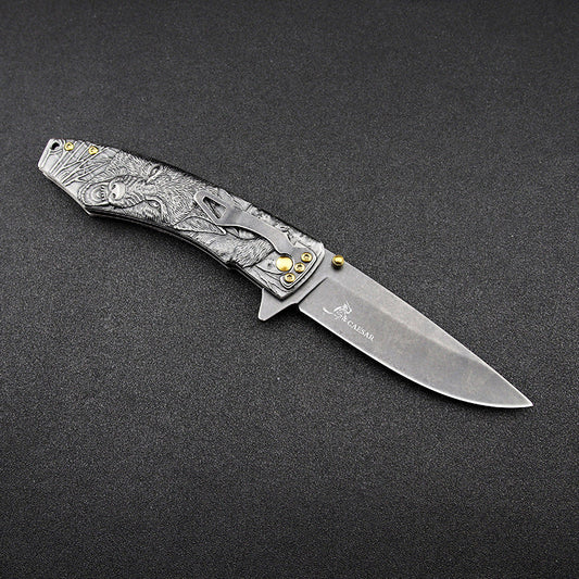 High Hardness Folding Outdoor Survival Knife