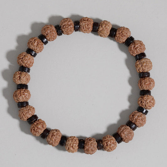 Amazon Agate Beaded Volcanic Stone Bracelet