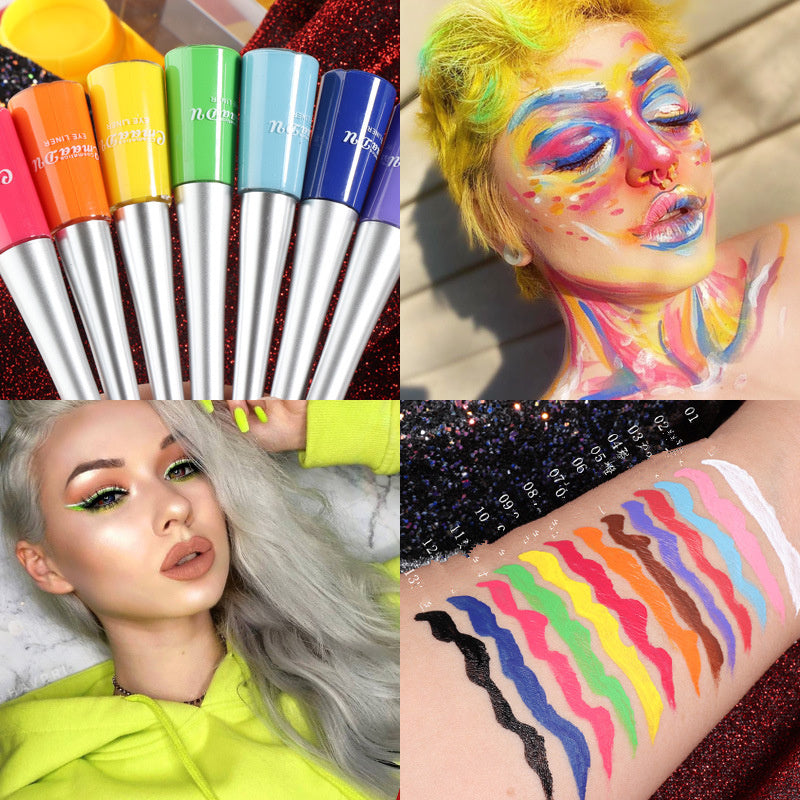 17-Color Matte Liquid Eyeliner: Quick-Drying, Long-Lasting, Non-Blooming