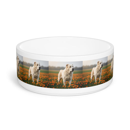 Ceramic Pet Bowl – 16 oz Dog Feeding Bowl
