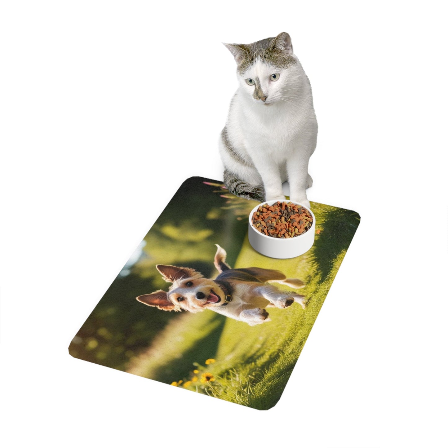 Tapis antidérapant pour animaux de compagnie – Tapis d'alimentation étanche pour chiens