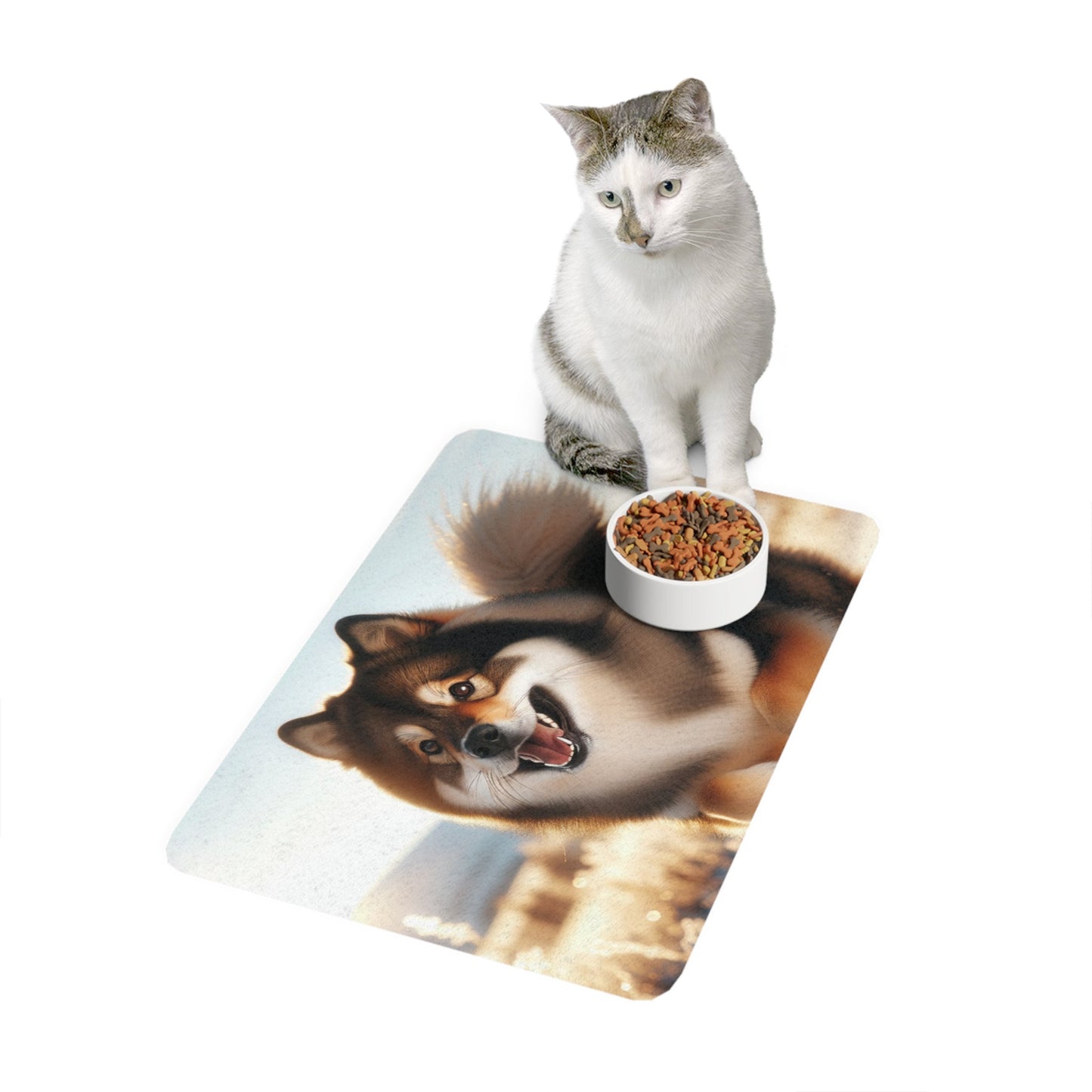 Tapis antidérapant pour animaux de compagnie – Tapis d'alimentation étanche pour chiens
