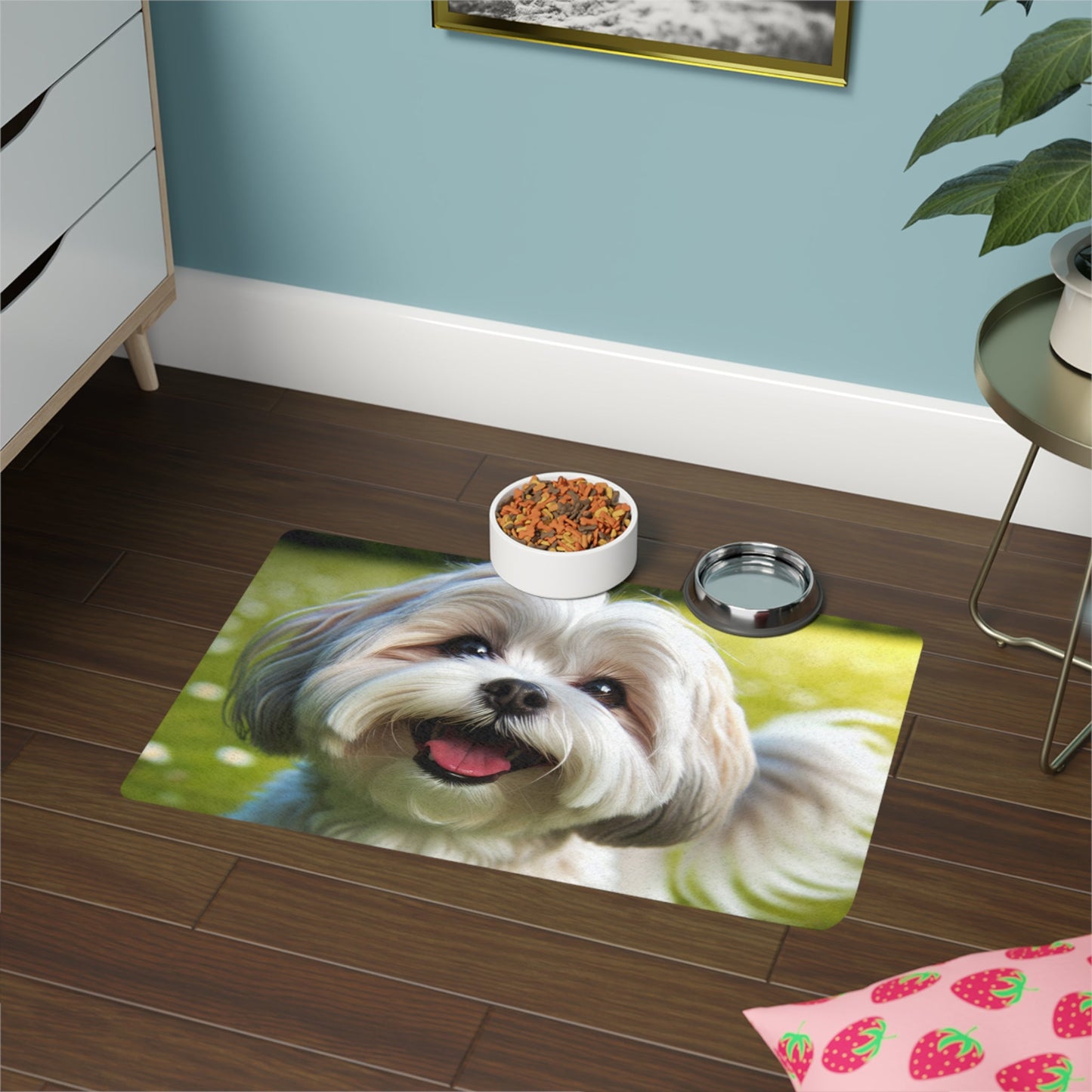 Tapis antidérapant pour animaux de compagnie – Tapis d'alimentation étanche pour chiens