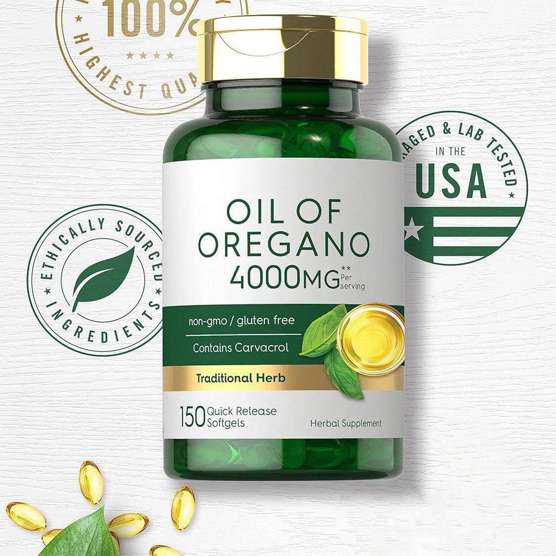 Health Care Products Oregano Oil Capsule Dietary Supplement Soft Capsules
