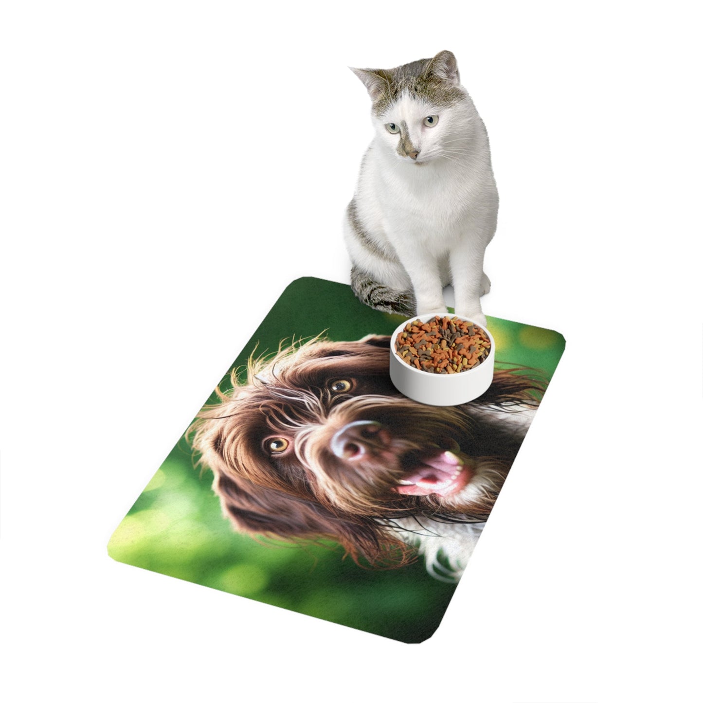 Tapis antidérapant pour animaux de compagnie – Tapis d'alimentation étanche pour chiens