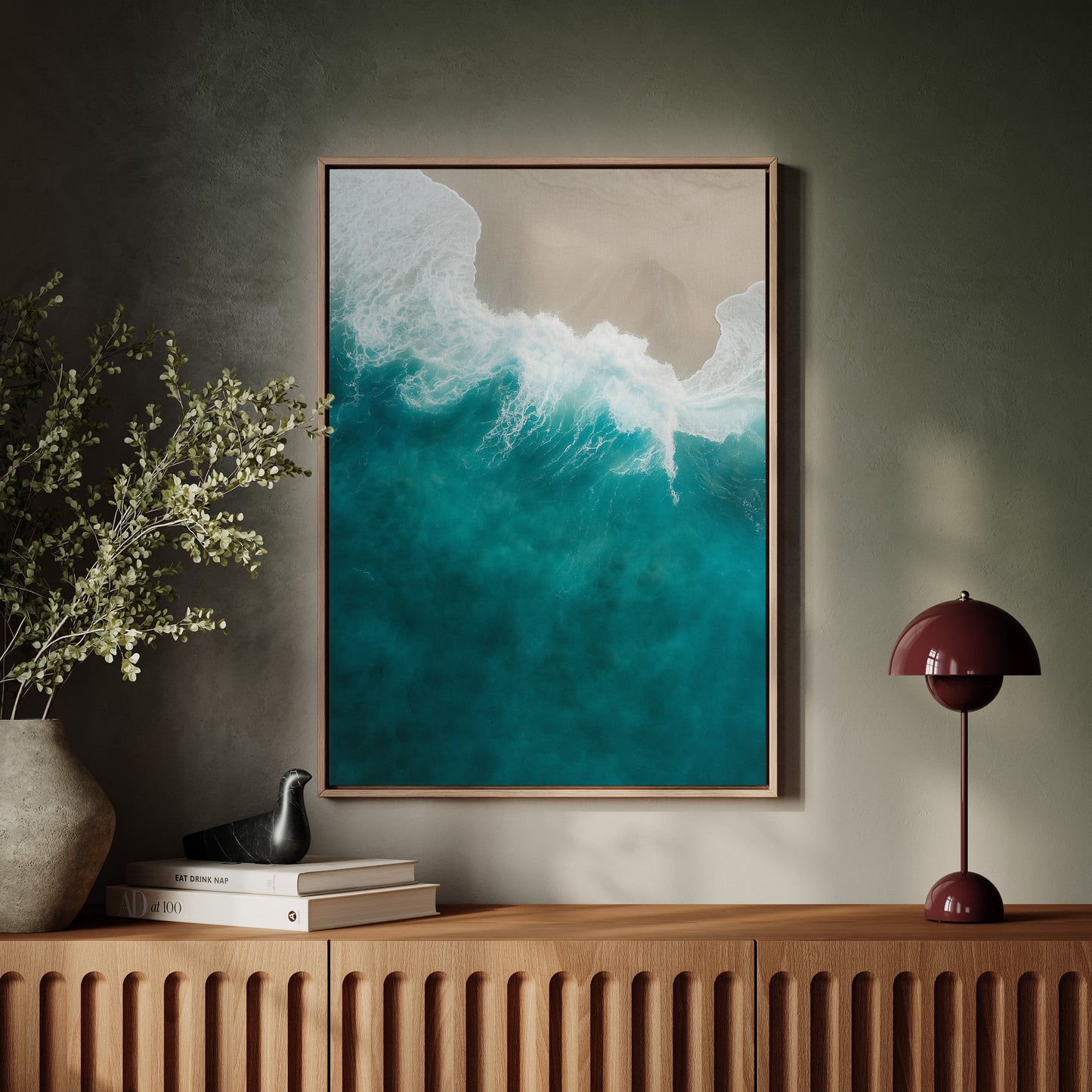 Dérive Aérienne Sur la Houle Turquoise