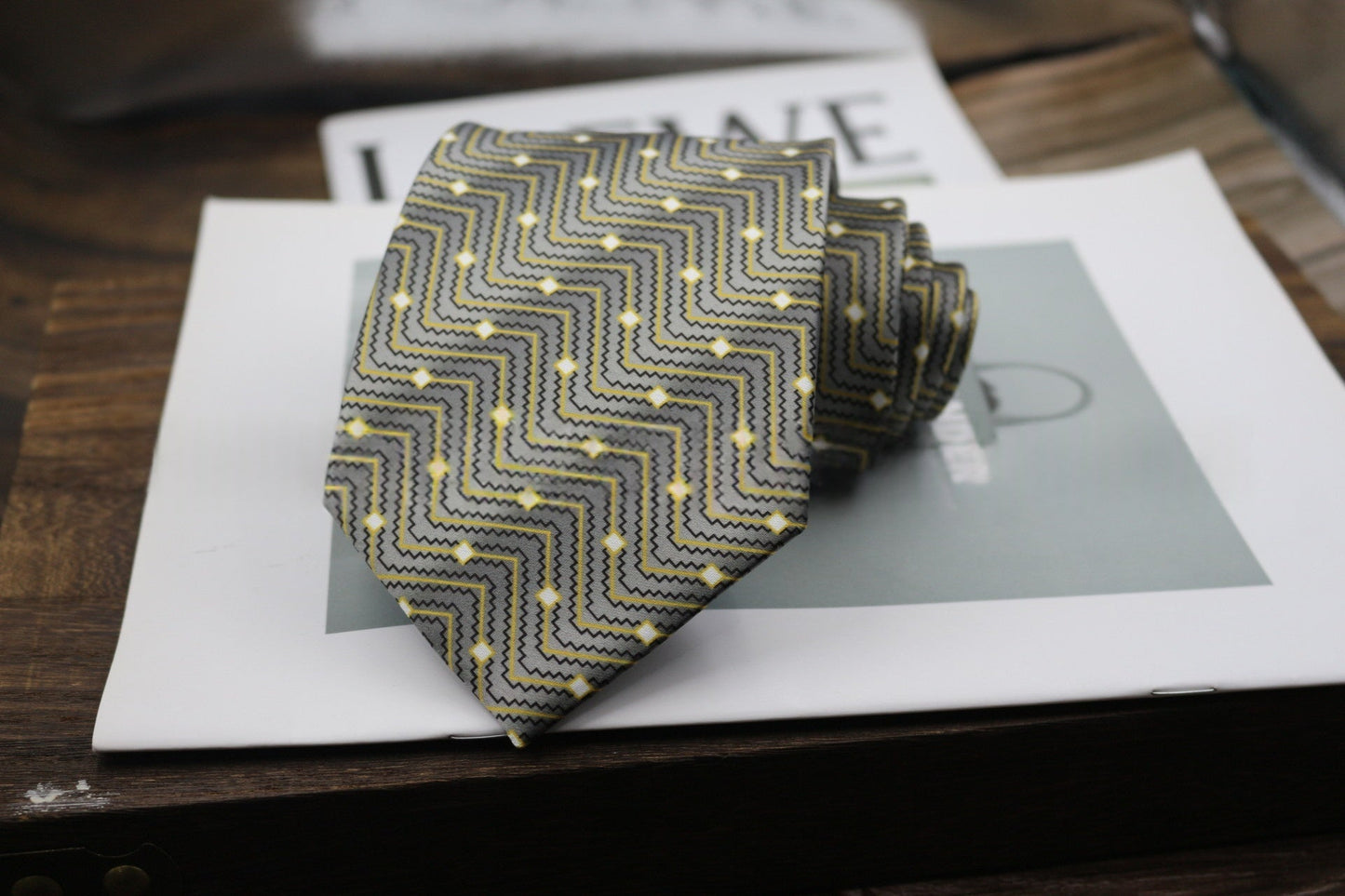 9cm Business Formal Wide-width Tie, Mens Vintage Style