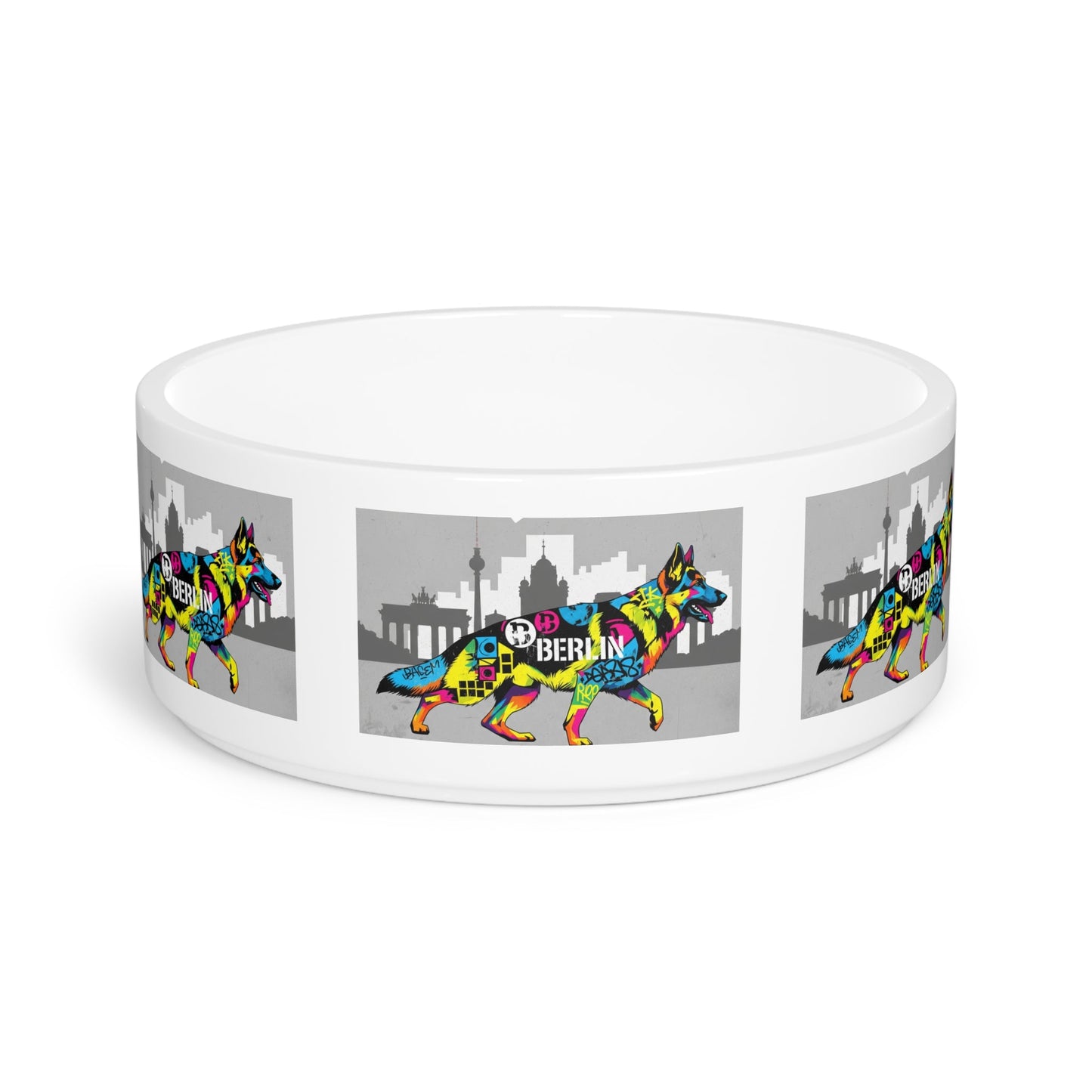 Ceramic Pet Bowl – 16 oz Dog Feeding Bowl