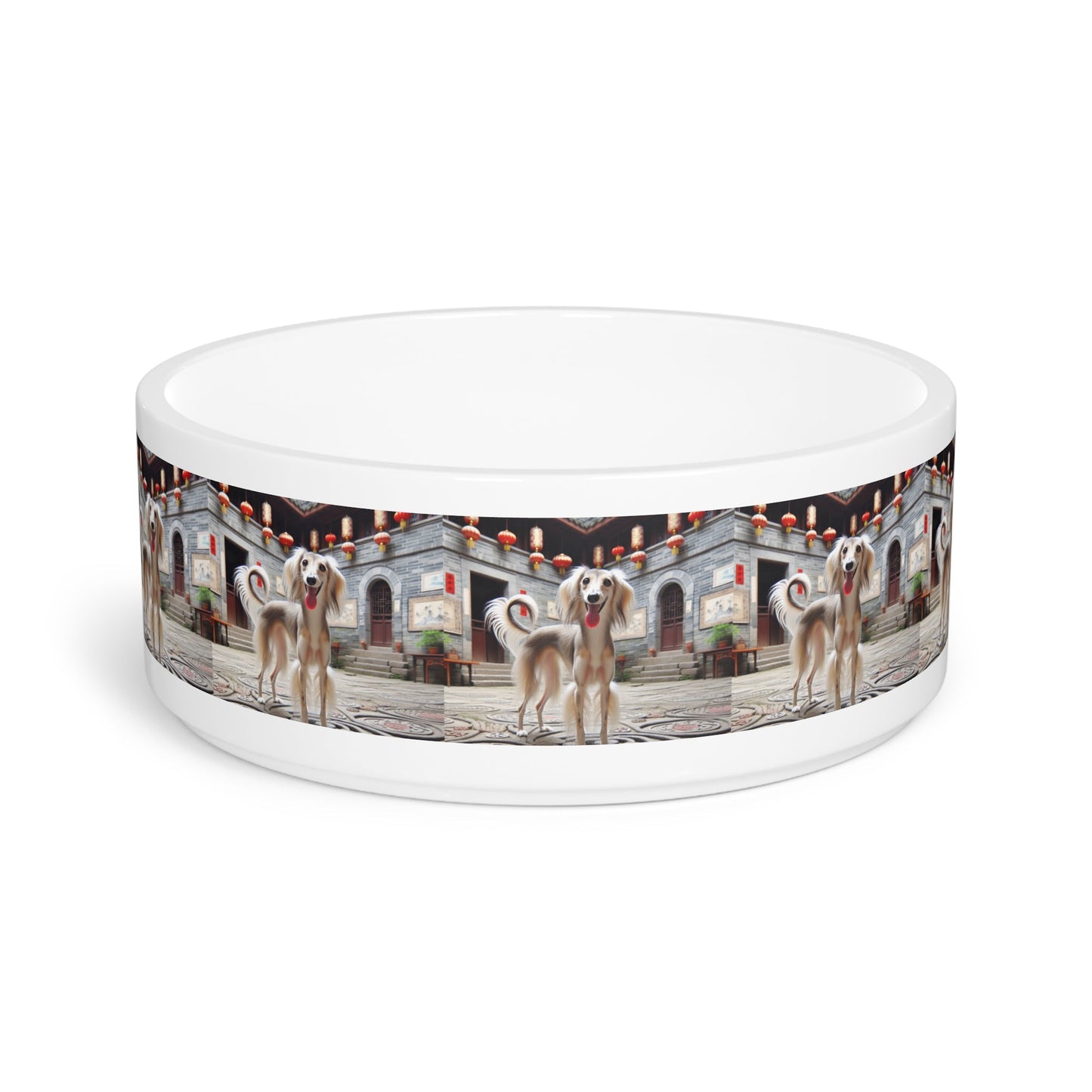 Ceramic Pet Bowl – 16 oz Dog Feeding Bowl