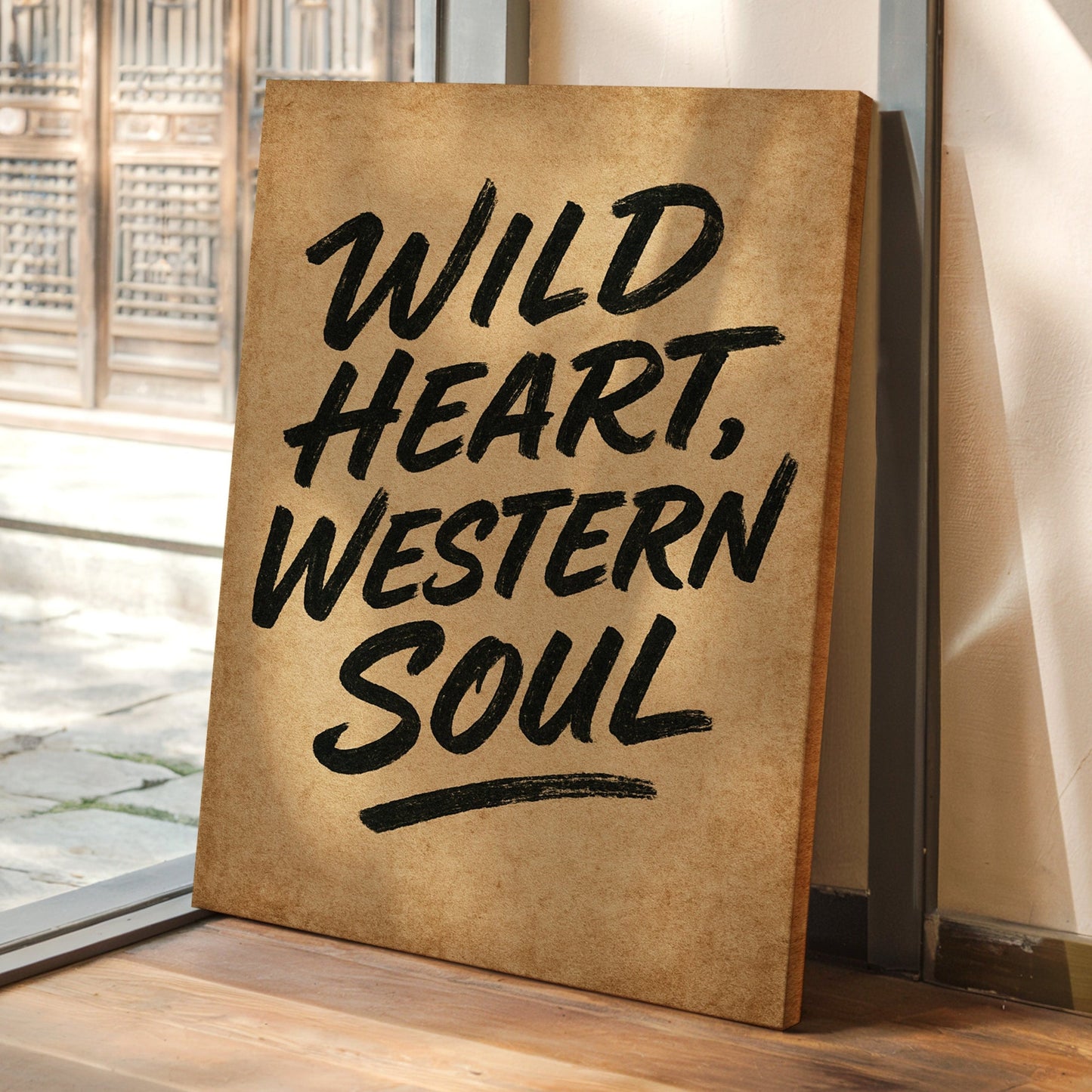 Druck "Wild Heart Western Soul"