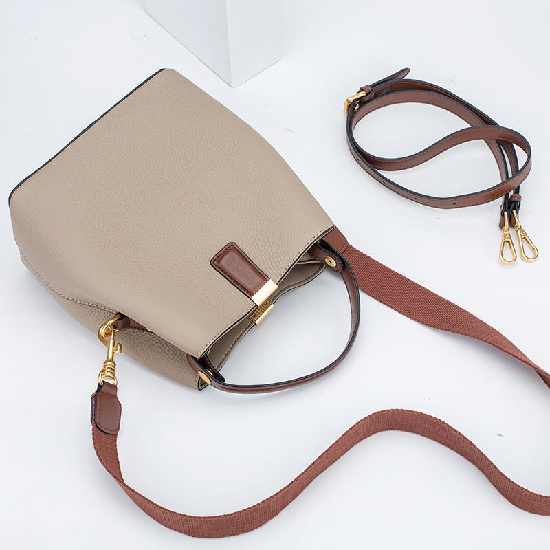 Tote Crossbody Bucket Bag for Women Simple Elegant Purse