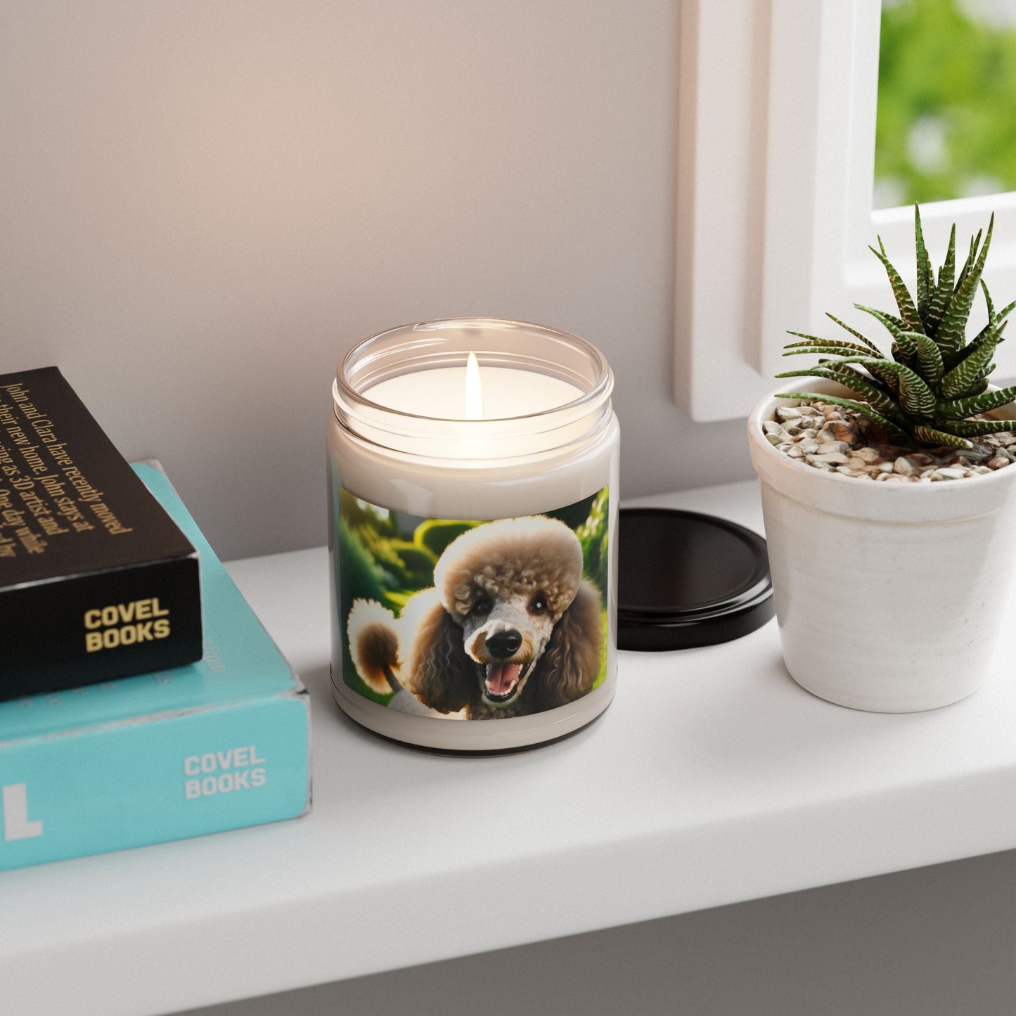 Bougie parfumée en cire de soja avec pot en verre
