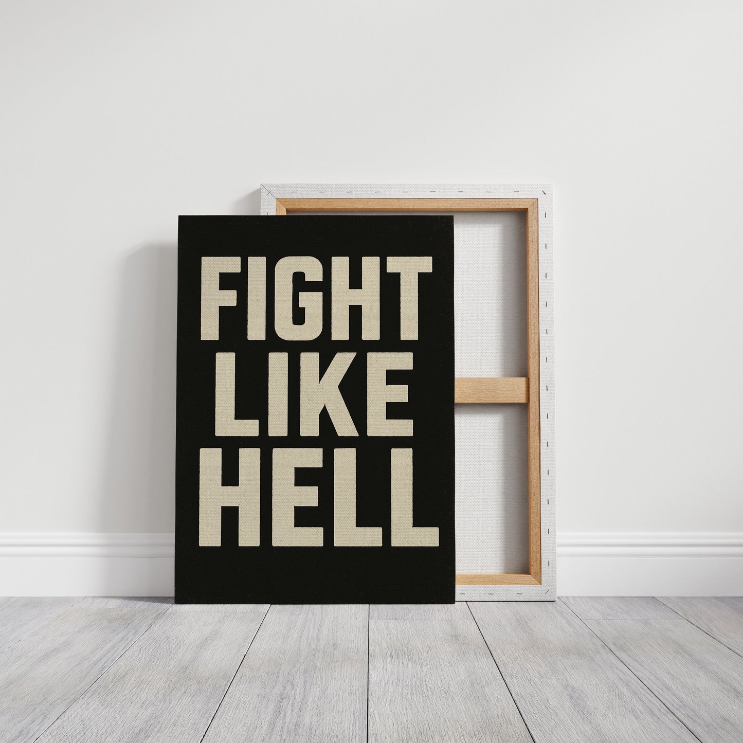 Affiche audacieuse "Bats-toi comme en enfer"