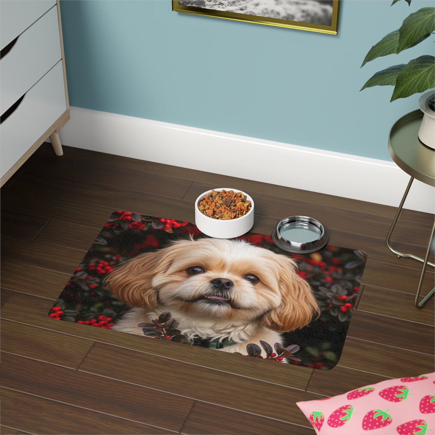 Tapis antidérapant pour animaux de compagnie – Tapis d'alimentation étanche pour chiens