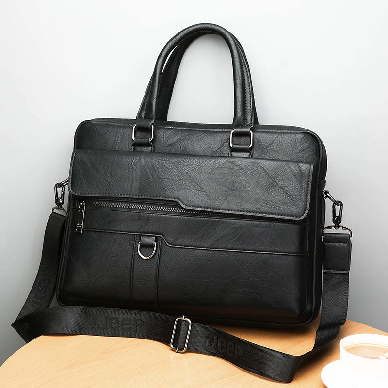 Mens Fashionable Shoulder And Crossbody Business Bag