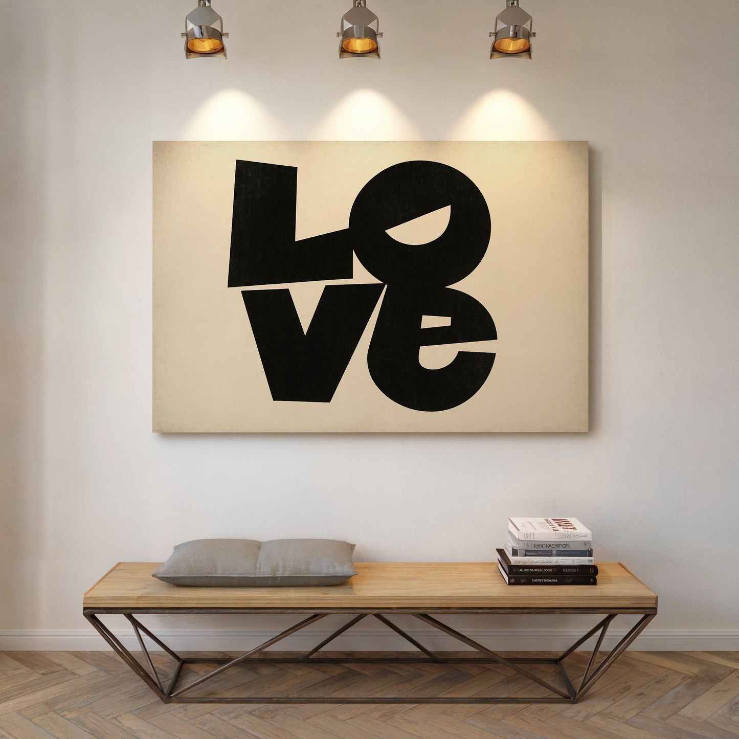 Impression typographique moderne LOVE