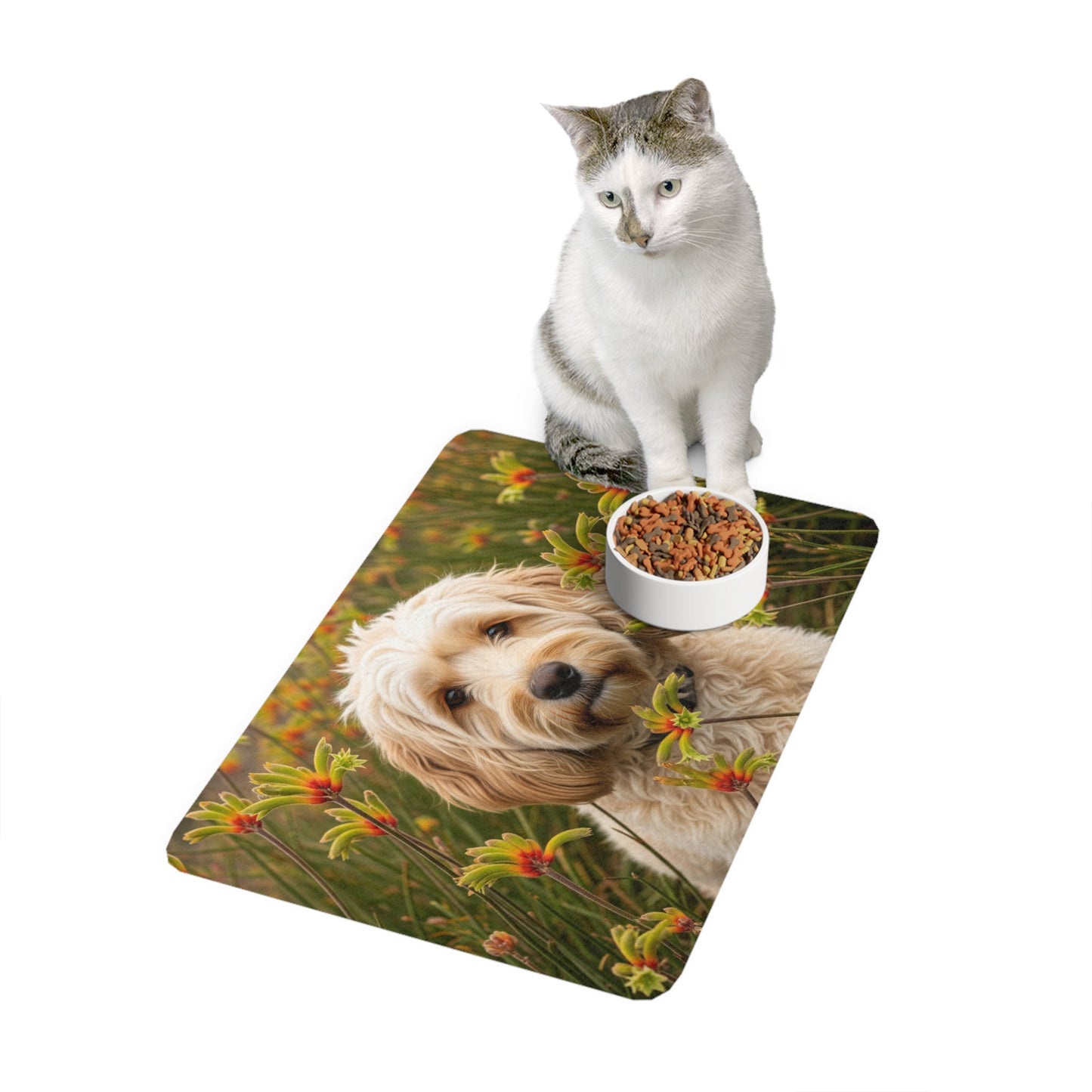 Non-Slip Pet Food Mat – Waterproof Feeding Mat for Dogs