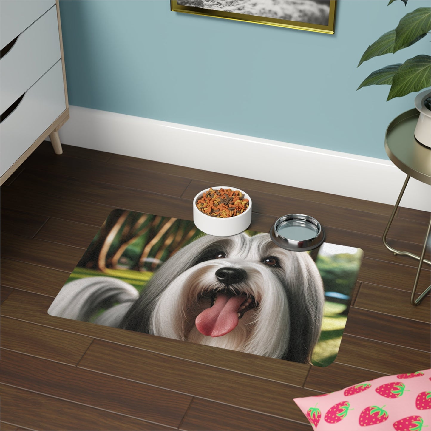 Tapis antidérapant pour animaux de compagnie – Tapis d'alimentation étanche pour chiens