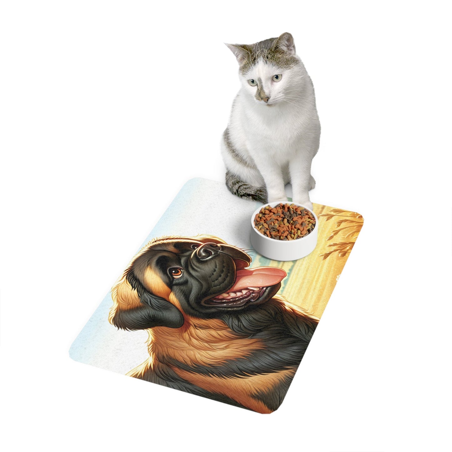 Non-Slip Pet Food Mat – Waterproof Feeding Mat for Dogs