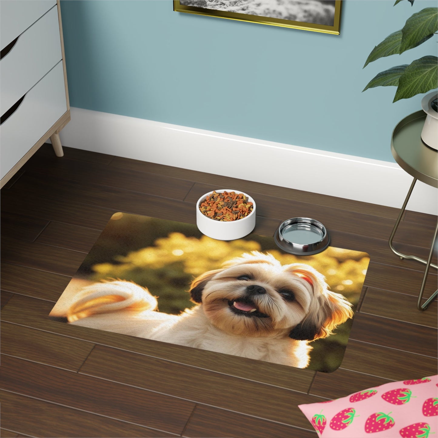 Tapis antidérapant pour animaux de compagnie – Tapis d'alimentation étanche pour chiens