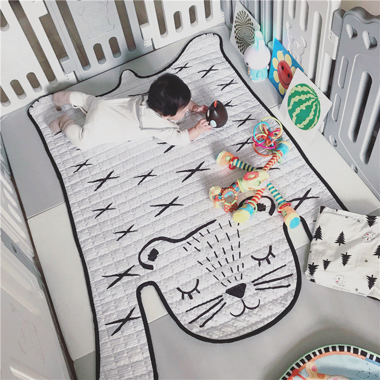 Baby Play Mat, White Tiger Rug