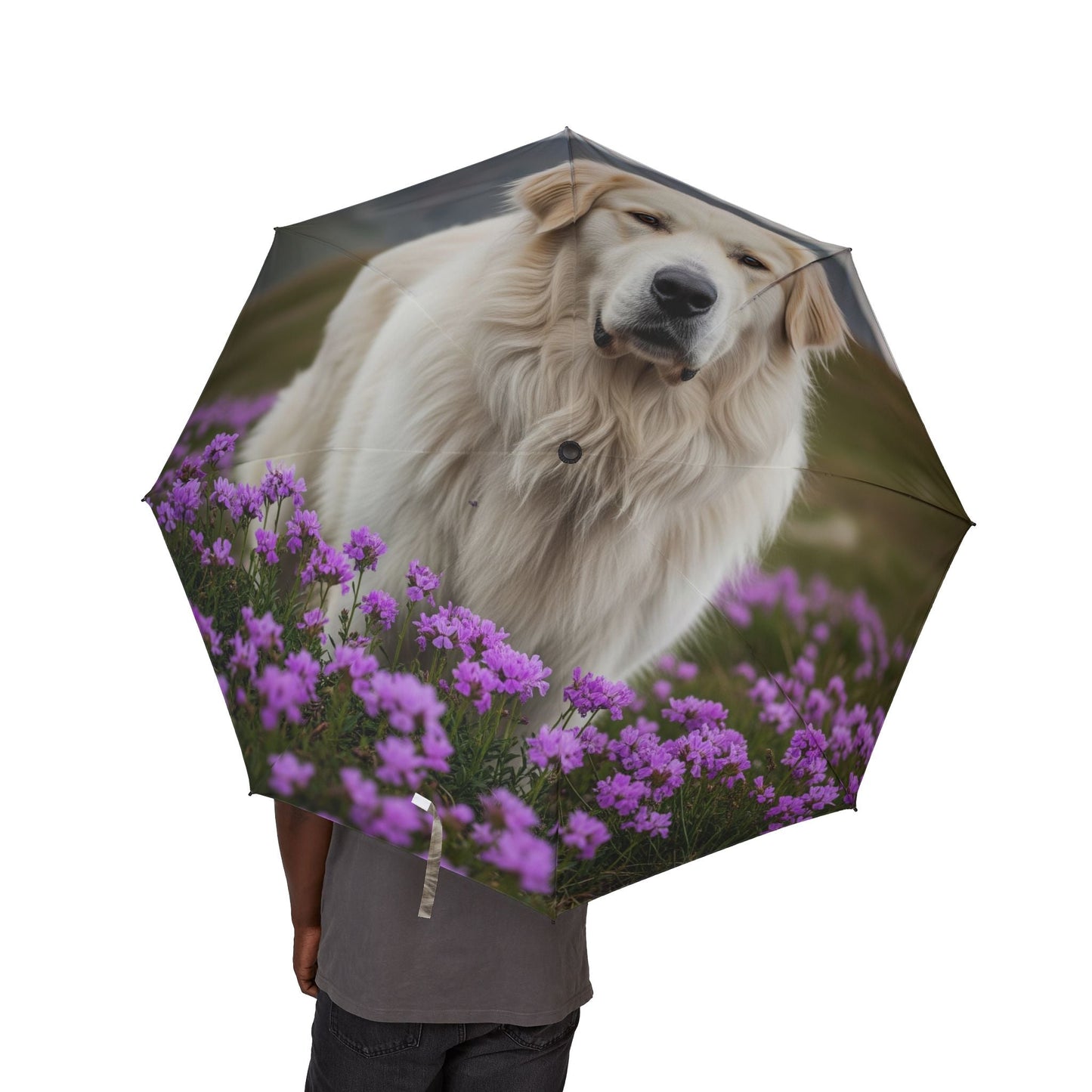 48" Semi-Automatic Umbrella – Windproof Large Travel Rain Umbrella