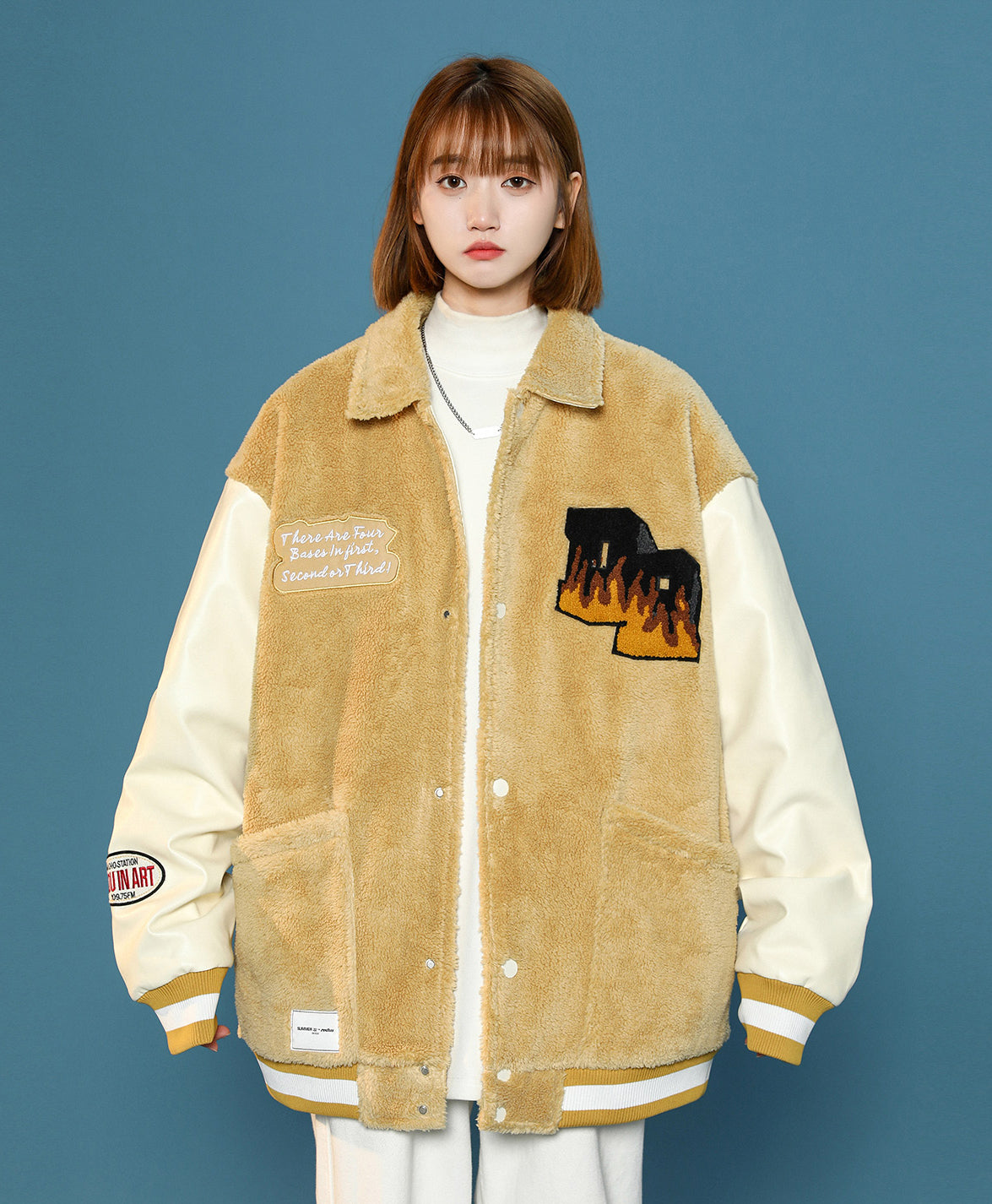 Blouson teddy femme